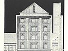 Jan Kot�ra, projekt domu Mojm�ra Urb�nka v�Jungmannov� ulici v�Praze, nedat.,...
