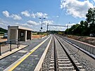 Zastvka Hemaniky v novm seku trati 220