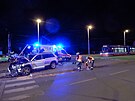 <p>Havárie automobilů na ulici Milady Horákové.</p>