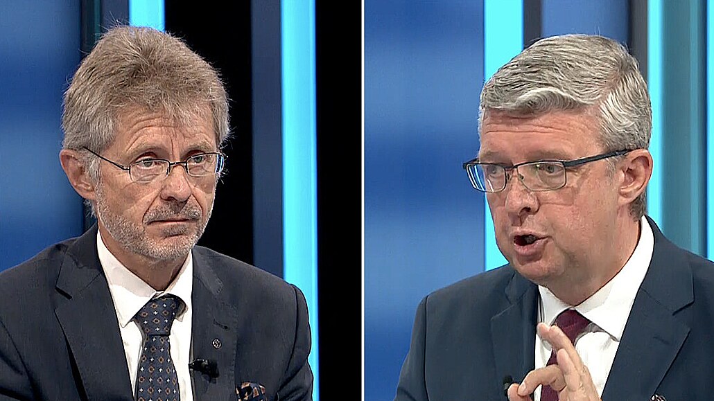 Karel Havlíček a Miloš Vystrčil v Partii na CNN Prima News (24. července 2022)