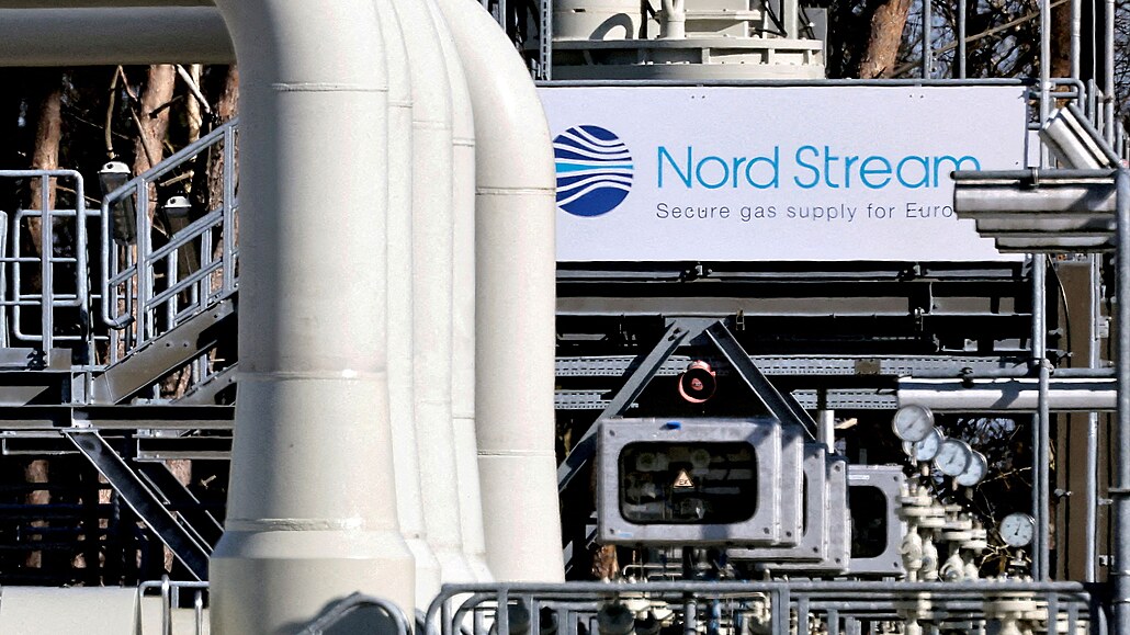 Zaízení plynovodu Nord Stream 1 v severonmeckém Lubminu (26. ervence 2022)