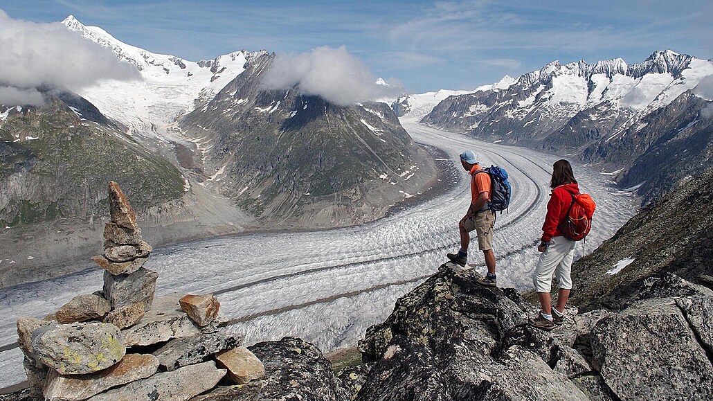 Aletsch. Ledová pýcha výcarského kantonu Wallis je obdivována nejen díky...