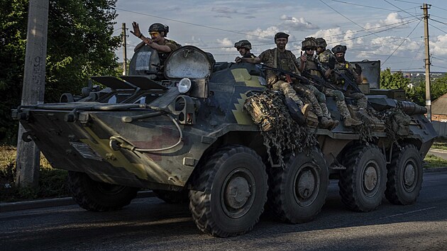 Ukrajintí vojáci v Donbasu (20. ervence 2022)