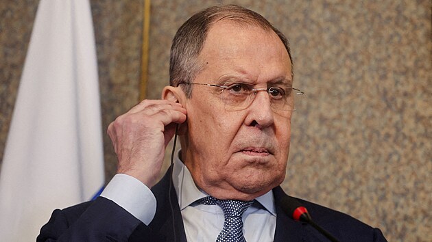 Rusk ministr zahrani Sergej Lavrov bhem nvtvy Khiry (24. ervence 2022)