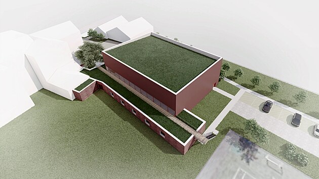 Tělocvična základní školy v Drahotuších na Hranicku bude mít  takzvanou „zelenou“  střechu. Nad hydroizolací střechy bude vrstva zeminy či substrátu, pokrytá vegetací.