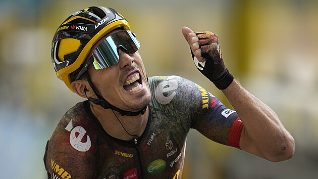 Francouzsk cyklista Christophe Laporte vtz v 19. etap Tour de France.