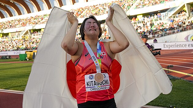 Dojat japonsk otpaka Haruka Kitaguiov zskala na atletickm ampiontu v Eugene bronzovou medaili.