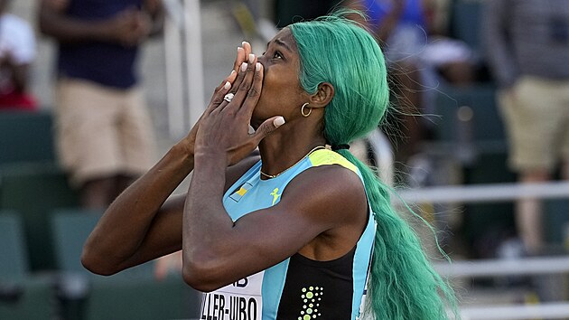 Bahamsk tvrtkaka Shaunae Millerov-Uibov si na ampiontu v Eugene dobhla pro sv prvn zlato z mistrovstv svta.