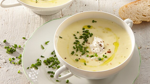 Francouzská Vichyssoise s pórkem