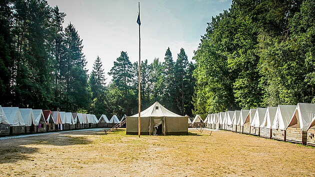 Letní tábor malých astronomů z Jihlavy stojí poblíž Borovanského mlýna u Borovan na Budějovicku.