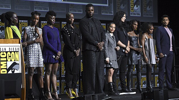 Hereck ansmbl filmu Black Panther: Wakanda Forever - San Diego Comic Con 2022