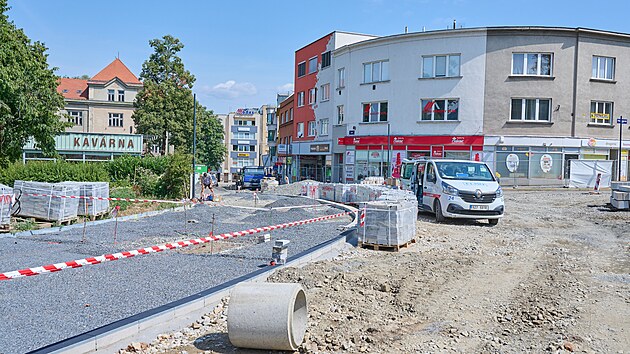 Rekonstrukce zlínského tržiště Pod Kaštany (červenec 2022)