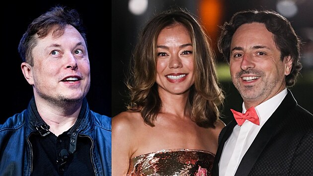 Elon Musk, Nicole Shanahanov a Sergey Brin
