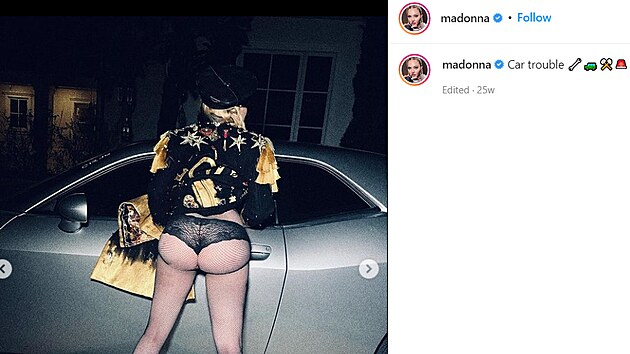 Madonna na snmku na Instagramu (28. ledna 2022)
