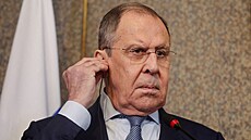 Ruský ministr zahranií Sergej Lavrov bhem návtvy Káhiry (24. ervence 2022)