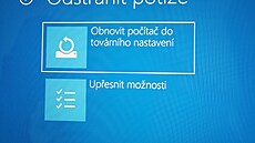 Rychlá monost, jak obnovit PC do továrního nastavení.