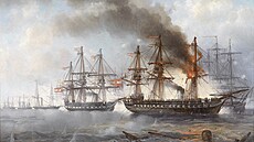 9. května 1864 se střetla spojená prusko-rakouská flotila s Dány u ostrova...