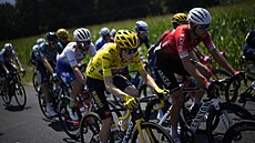 Lídr celkového poadí Jonas Vingegaard v 18. etap Tour de France