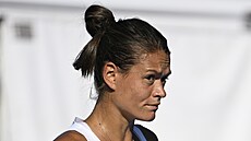 Francouzská tenistka Chloe Paquetová na turnaji WTA v Praze