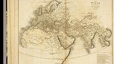 Mapa starov�ku známého sv�ta z roku 1814