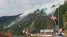 Pohled, co se naskytl dobrovolníkm, kteí pijeli do Henska se zásobami...