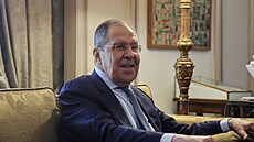 Ruský ministr zahraničí Sergej Lavrov na návštěvě Káhiry, kde jednal s...