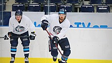 Útoník Michael Frolík má za sebou s hokejisty Liberce první trénink na led.