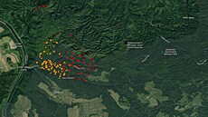 I takto me vypadat vizualizace datového výstupu ze satelitu  produkt primárn urený pro sledování mikrofyzikálních vlastností oblanosti