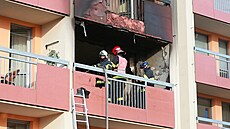 V Jablonci nad Nisou hořel dům s pečovatelskou službou. (26. července 2022)