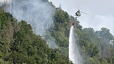 Nmetí hasii bojují s rozsáhlým poárem v Saském výcarsku. (26. ervence...