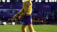 Maskotovi atletického mistrovství sv�ta n�kdo ukradl hlavu.