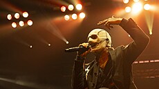 Zábr z koncertu Slipknot v O2 aren (28. ervence 2022).
