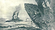 18. srpna 1915 ponorka U-4 poručíka Singlueho potopila italský křižník Giuseppe...