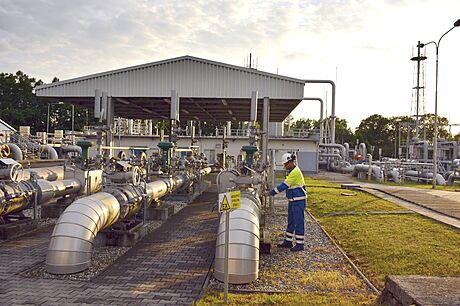 Zásobník RWE Gas Storage v Tanovicích na Morav je jedním z esti zásobník...