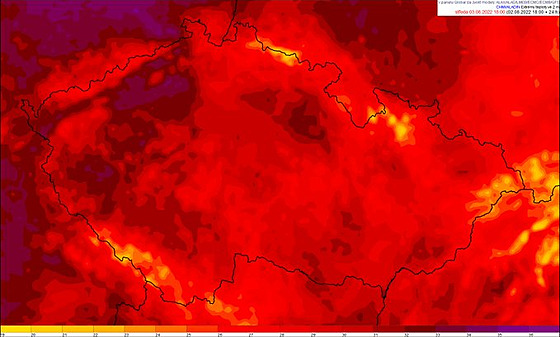 Ve st�edu bude jasno a� polojasno, teploty odpoledne vystoupí na 28 a� 32 °C,...