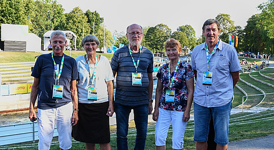 eskosloventí olympionici z roku 1972 na svtovém ampionátu v Augsburgu....