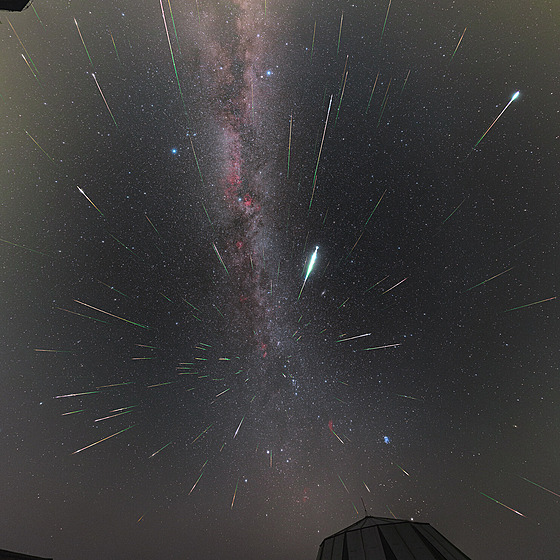 Perseidy - ilustra�ní snímek.