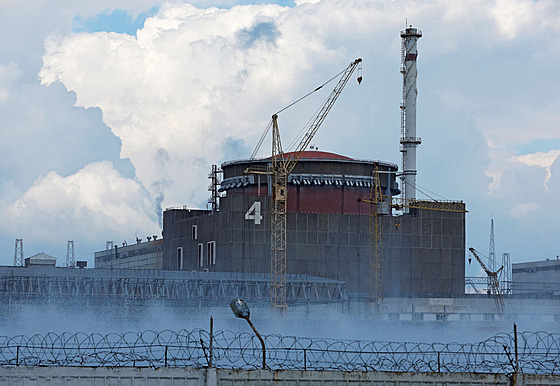 Komplex Záporožské jaderné elektrárny (4. srpna 2022)