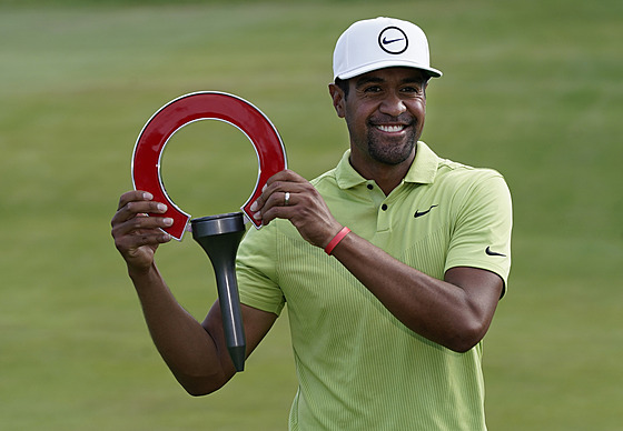 Tony Finau jako vítz turnaje Rocket Mortgage Classic