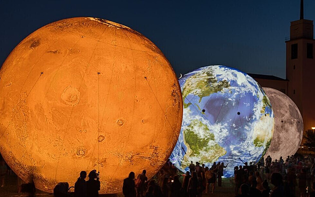 Spolu s modely Marsu, Země a Měsíce bude na brněnské Kraví hoře nyní k vidění...