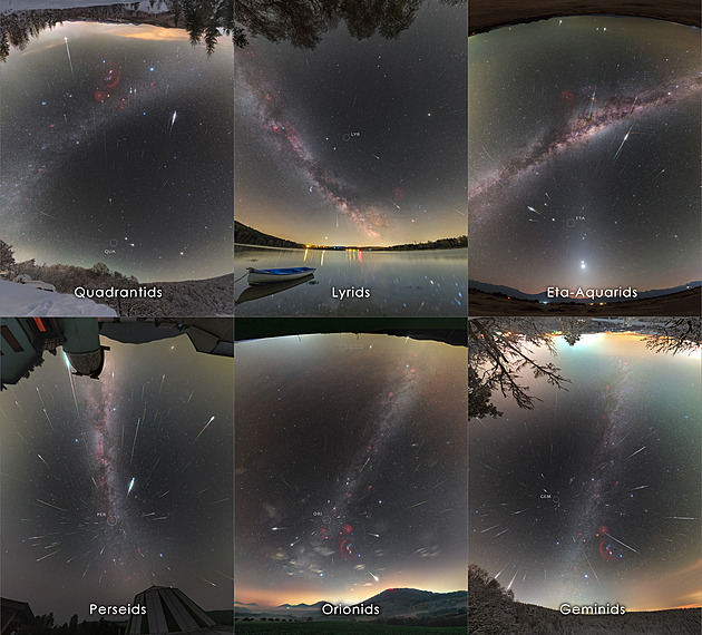 Životní projekt, říká astrofotograf Horálek o své koláži meteorických rojů