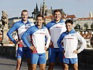 etí atleti pedstavili nové dresy pro mistrovství Evropy v Mnichov a dalí...