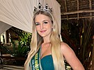 1. vicemiss eské republiky 2021 Sarah Horáková jako vítzka Miss Jungle...