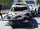 Auto hereky Anne Heche po nehod (Los Angeles, 5. srpna 2022)