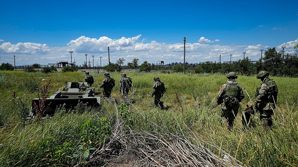 Rutí vojáci bhem války na Ukrajin