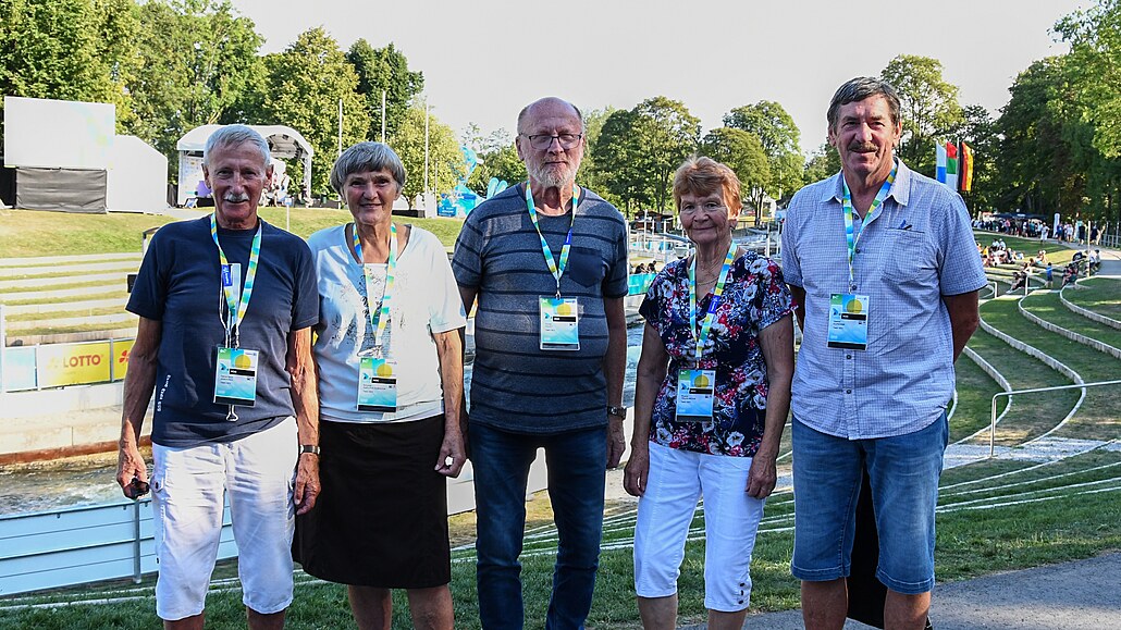 �eskosloven�tí olympionici z roku 1972 na sv�tovém �ampionátu v Augsburgu....