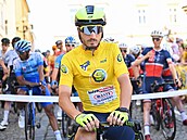 LÍDR. Lorenzo Rota čeká na start čtvrté etapy Sazka Tour.