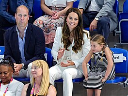 Princ William, vévodkyn Kate a princezna Charlotte na Commonwealth Games...