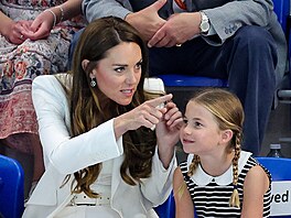 Vévodkyn Kate a princezna Charlotte na Commonwealth Games (Birmingham, 2....