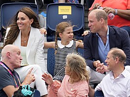 Vévodkyn Kate, princezna Charlotte a princ William (Birmingham, 2. srpna 2022)